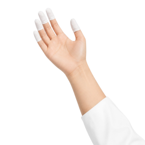 Fingerdutter - Qualatrile 9C Nitril hvid