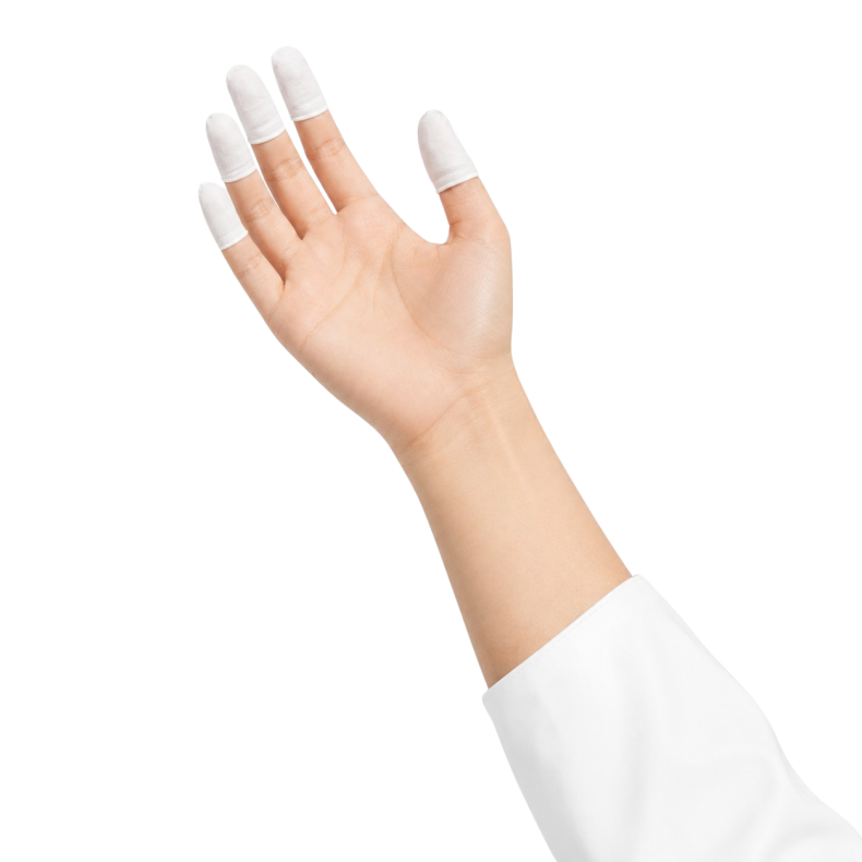 Fingerdutter - Qualatrile 9C Nitril hvid